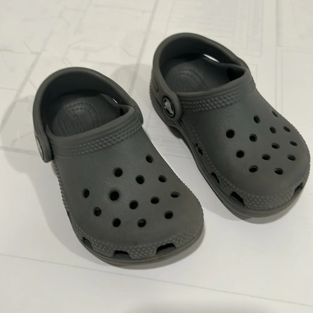 CROCS Black Water Shoes with Ventilation and Adjustable Strap